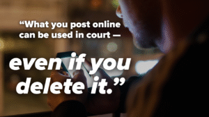 What you post online can be used against you in family court 